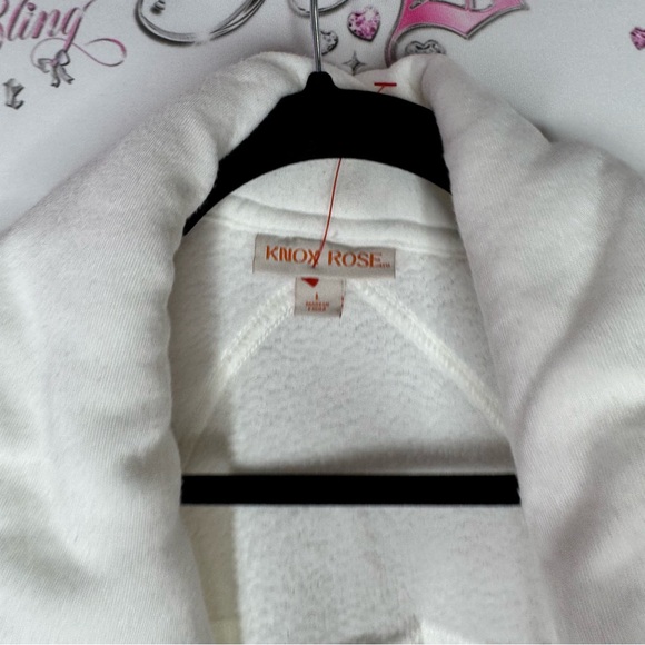 Knox rose jacket coat sweater White Button-Up Cardigan fleece soft cozy - Picture 7 of 9